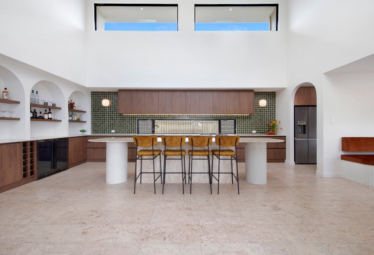 Carefully detailed timber cabinetry and kitchen finishes